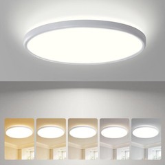ocioc 18inch Flush Mount Ceiling Light, 36W 3600LM 5CCT 5CCT-18inch, White