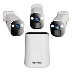 Night Owl 2K Wireless Battery Powered Cameras Security System (Refurbished)