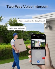ANNKE 5MP Wireless Security Camera PT WiFi Two Way Audio Color Night Vision AI