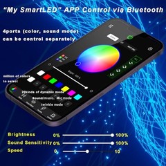 4Port 36W Twinkle – 2000pcs 0.03in 13.1ft Fiber Twinkle + 2000pcs*0.03in*13.1ft