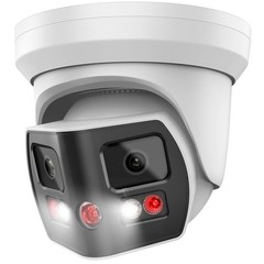 Vikylin 4K 8MP POE IP Camera Dual Lens 180° View 2-Way Audio Full Color Panorami