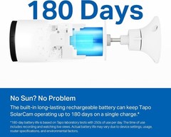 TP-Link Tapo SolarCam C402 Kit, Outdoor Battery Camera with Solar Panel Base