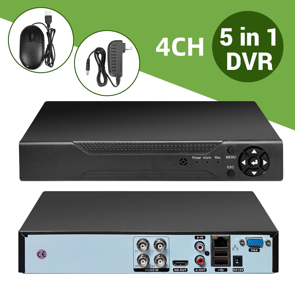 4/8 Channel H.265 1080P DVR with 1TB Hard Drive for Home Security Camera System~