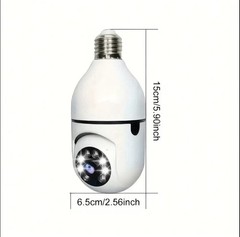 3MP Wireless Bluetooth Dual-Band WiFi PTZ Bulb Camera Cloud/TF Storage Eseecloud