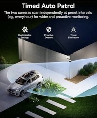 Baseus X1 Pro Outdoor Wireless Solar Security Camera Dual 3K AI Cameras (SEALED)
