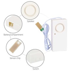 3PACK Water Leakage Alarm Detector 120dB Water Leak Sensors Overflow Alert USA