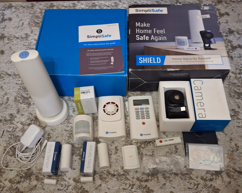 Simplisafe Shield Home Security System Base Camera Keypad AS IS for Donor Parts