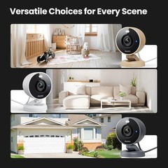 Weatherproof 2K Indoor/Outdoor Security Camera with Alexa & Color Night Vision