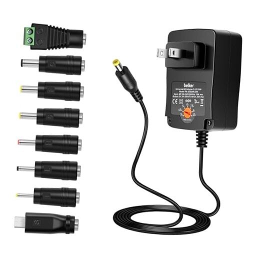 36W Universal 3V 4.5V 5V 6V 7.5V 9V 12V AC DC Adapter Power Supply for LCD