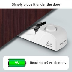 New Security Door Stop Alarm 120DB Hotel Home Portable Security Safety Tools USA