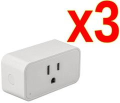 (3)Simply Conserve Wifi Bluetooth Smart Socket Alexa/Google SS-15A1-WiFi-BLE 15A