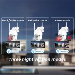 ARCCTV WiFi Security Camera Wireless Outdoor PTZ 2 Way Audio Color Night Vision