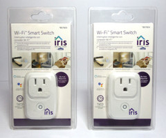 Lot of 2 New Iris Wi-Fi Smart Switch 857924 IRIS-WSP2PA-LW – Plug and Play