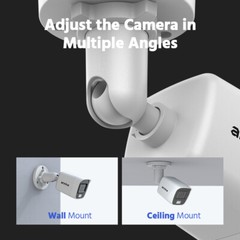 ANNKE 8CH NVR 5MP POE CCTV Security Camera System Audio Recording Outdoor H.265+