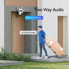 Wireless Outdoor Security Camera Dual Lens Zoom 360° PTZ Infrared Night Vision