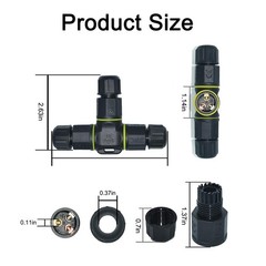 3 Way IP68 Junction Box Outdoor Waterproof 3 2 PCS