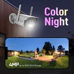 ANNKE 16CH NVR Wireless 4MP Dual Lens Color Security Camera System Two Way Audio