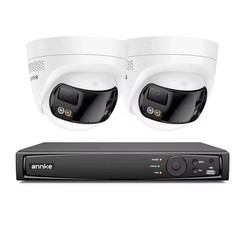 4K IP Camera System 2Cam NVR Kit 180° WiFi CCTV Audio Night Vision