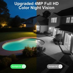 ANRAN Wireless WiFi Security Camera 3MP Solar Audio Smart Home Outdoor 2Pack