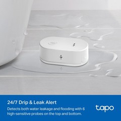 Smart Water Leak Detector Sensor – Wi-Fi, 90dB Alarm, App Alerts, Alexa & Google