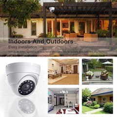 8MP Dome TVI AHD CCTV 4IN1 Security Camera 65ft Night Vision Metal Housing 2.8mm