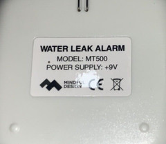 2 Pack Water Leak Detector 95 Db Flood Detection Alarm Sensor For Bathrooms Base