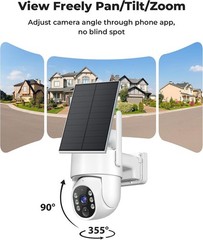 Security Cameras Wireless Outdoor 5G& 2.4G, No Subscription, 2 Cam-Kit,4MP Solar