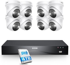 ZOSI 16CH 4K PoE Security IP Camera System NVR 4TB HDD H.265+Human Detection