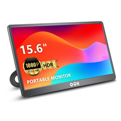 Qqh Portable Monitor 15.6 Portable Travel Monitor For Laptop 1080P Fhd Ips