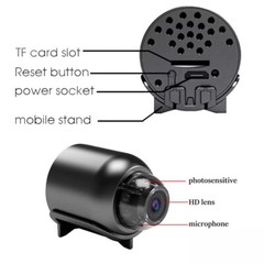 32GB SD Card, HD 1080P Mini Camera WiFi Camcorder Security Cam For Home