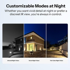CAM-B1P Outdoor Security Camera, 2K HD & Color Night Vision, 180 Panoramic Vi…