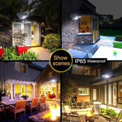 Solar Power Dummy Security Camera Fake Waterproof LED Light Surveillance Outdoor