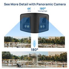 VIKYLIN Color+IR 180 degree POE Bullet 4MP IP CAMERA with audio Outdoor ONVIF US
