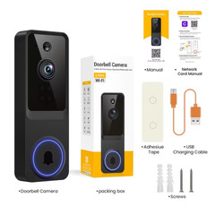Smart Doorbell, Night Vision, Snapshot, Photo & Video Taking, Two-Way Intercom