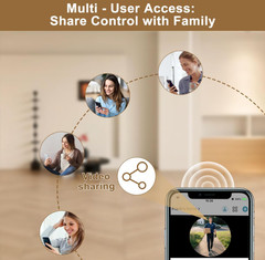 Videoportero WiFi 2K Inalámbrico con Audio, Detección y Timbre Inteligente