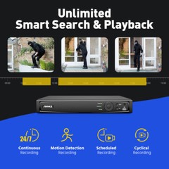 ANNKE 12MP 8CH NVR 4K Two Way Audio POE Security Camera System Outdoor Color AI