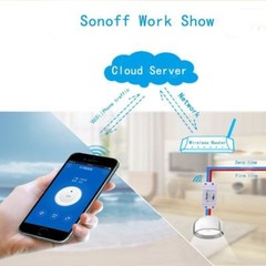 6pcs Sonoff WiFi Wireless Smart Switch Module ABS Shell Socket for DIY Home US