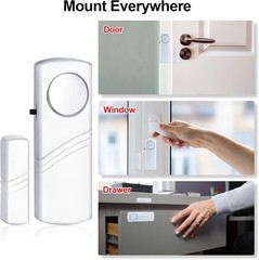 12-Pack 95DB Door & Window Alarms – Effortless Home Security for Family Safety