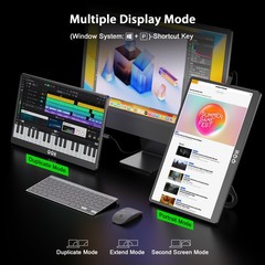 Qqh Portable Monitor 15.6 Portable Travel Monitor For Laptop 1080P Fhd Ips