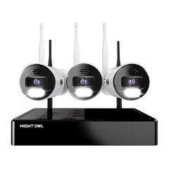 Night Owl 8-Ch 3-Camera 4K Wireless Security System 1TB HDD NVR CL-BT8WN-13L