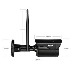 3MP Wireless Home IP Camera System Audio Home Outdoor CCTV 8CH WIFI NVR Kit
