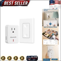 Wireless Remote Control Light Switch – Compact Wall-Mounted Solution, Listed