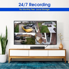 8CH 5MP Lite DVR Outdoor CCTV Security Camera System Kit Night Vision with 500GB