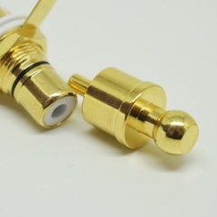 50pcs Gold Plated Noise Stopper RCA Cap Protector Dust Cap for RCA Jack Female