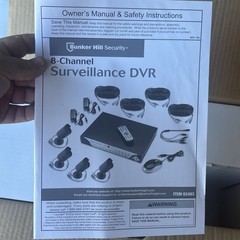 Bunker Hill 62463 Security System 500GB HD DVR 4 Cameras 8 Channel