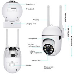 8 Pack Wireless 5G WiFi Security Camera System Smart Outdoor Night Vision 1080P