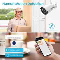 JouSecu 8CH Home Security Camera System Outdoor Indoor 5MP HD NVR