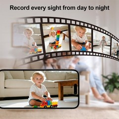 ARCCTV 3MP WiFi Security Camera Indoor Wireless Baby Pet Monitor Home Audio IP65