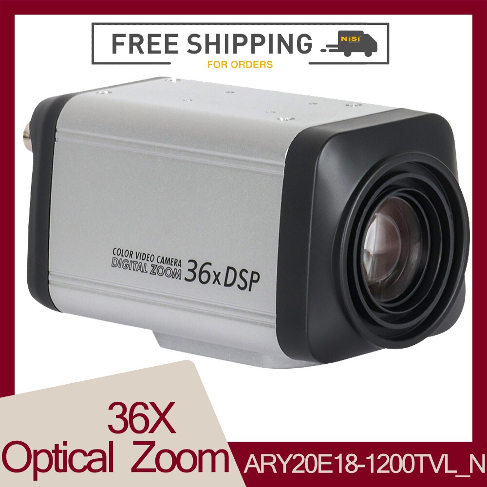 HD 36X Optical Zoom Analog Auto Focus Color Video Box 1200TVL CCTV Box Camera