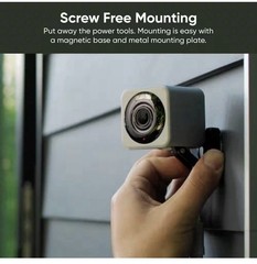 Lot Of 2 Cam v4 Wi-Fi 2.5K QHD Plug-In Smart Security Camera Night Vision A3